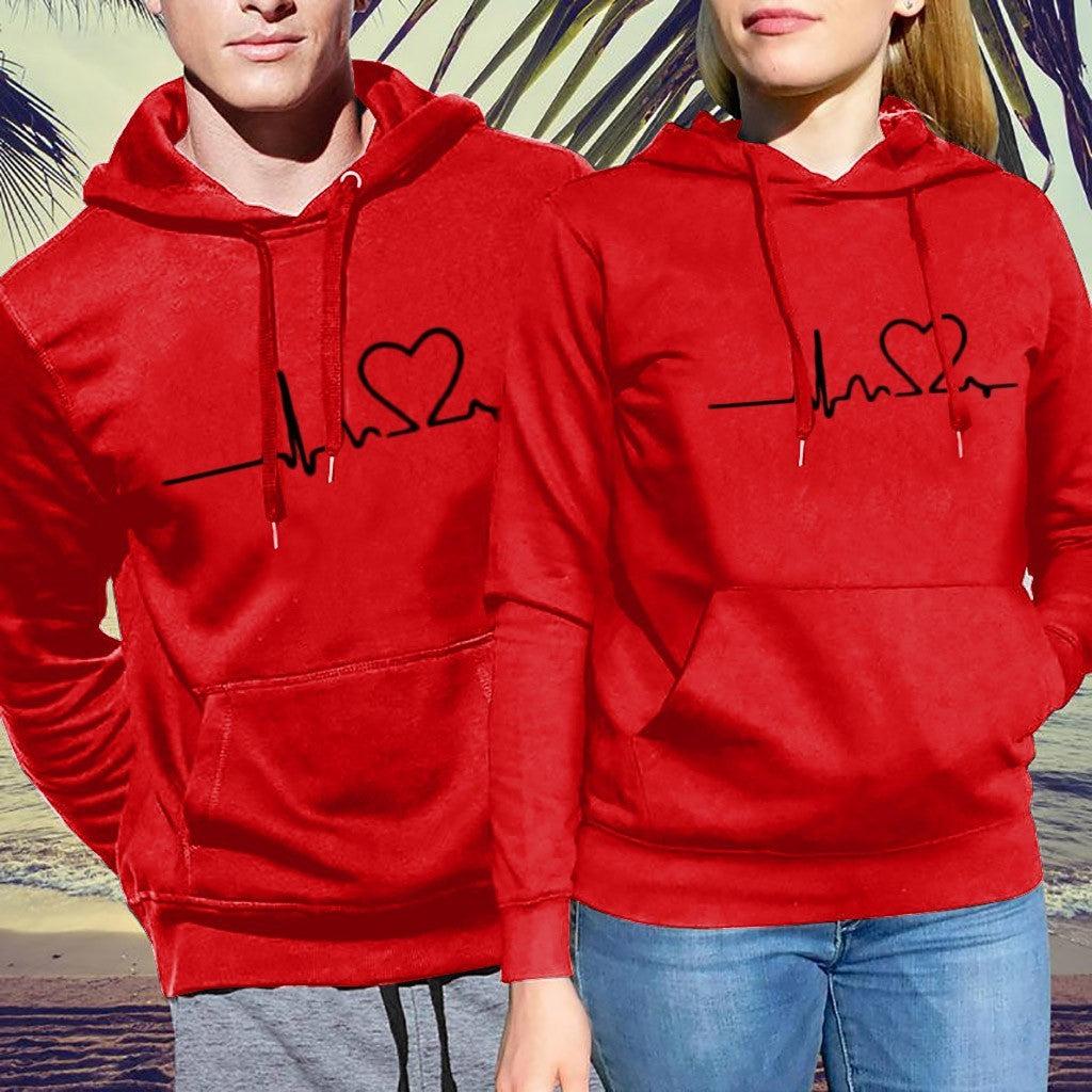 Customize hooded couple's sweater