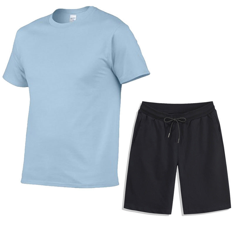 Cotton Short-sleeved Suit T-shirt Casual Sports