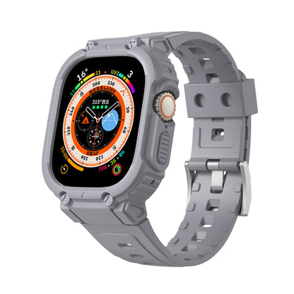 Tactical Rubber Band With Titanium Adapter For Apple Watch