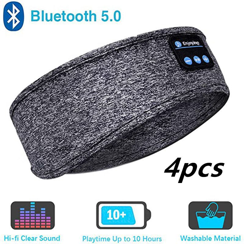 SleepSound: Wireless Bluetooth Sleep Headband with Music Earphones & Comfortable Eye Mask for Side Sleepers & Sports