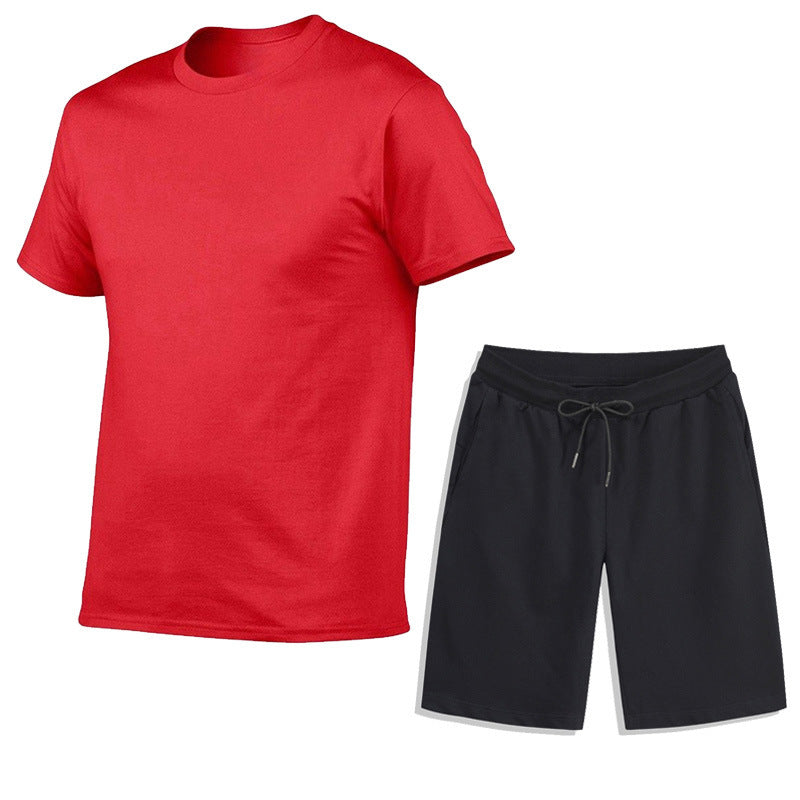 Cotton Short-sleeved Suit T-shirt Casual Sports