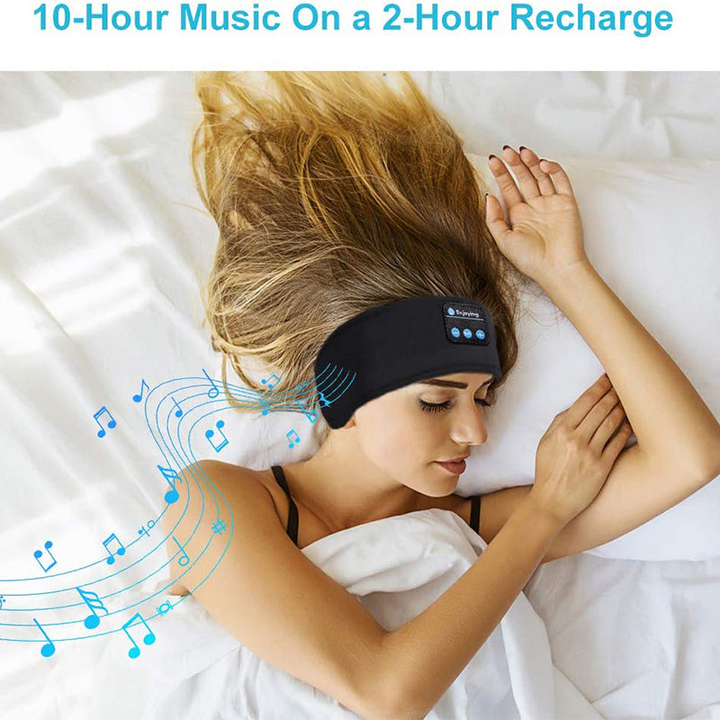 SleepSound: Wireless Bluetooth Sleep Headband with Music Earphones & Comfortable Eye Mask for Side Sleepers & Sports