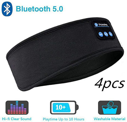 SleepSound: Wireless Bluetooth Sleep Headband with Music Earphones & Comfortable Eye Mask for Side Sleepers & Sports